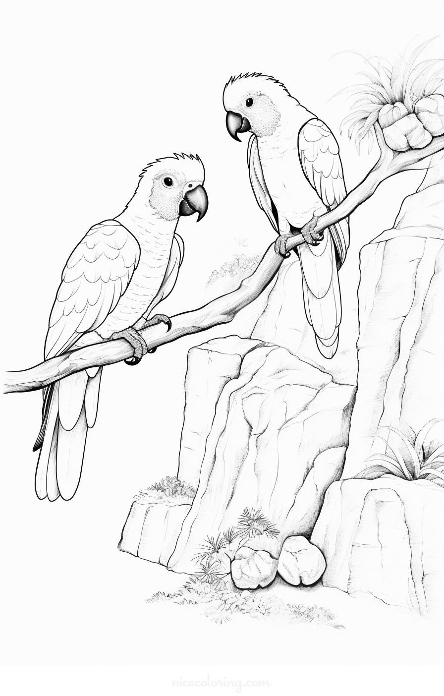 Illustration of an eagle perching